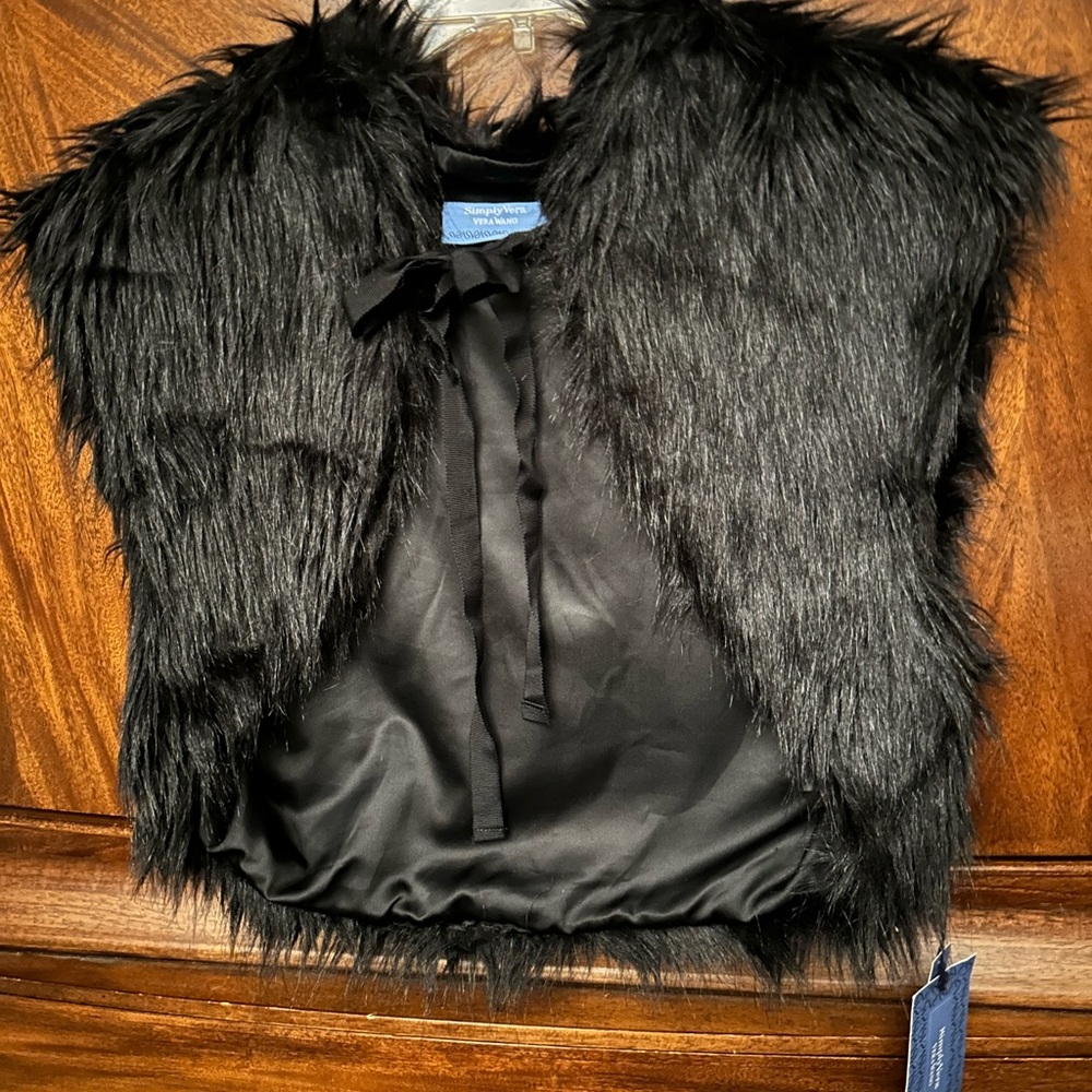 SimplyVera VERAWANG Faux Fur Bolero